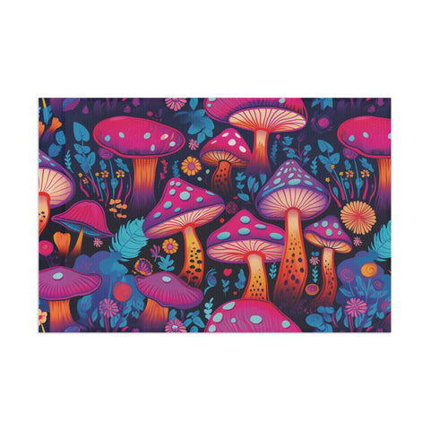 iRaveBabe® Shroom Sky Garden Flag