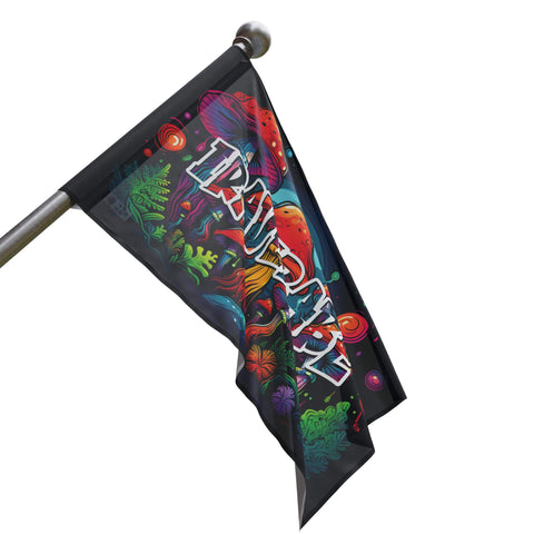 iRaveBabe® Trippy Tropics Flag