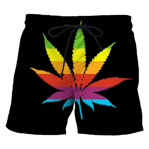 Psychedelic Weed Shorts