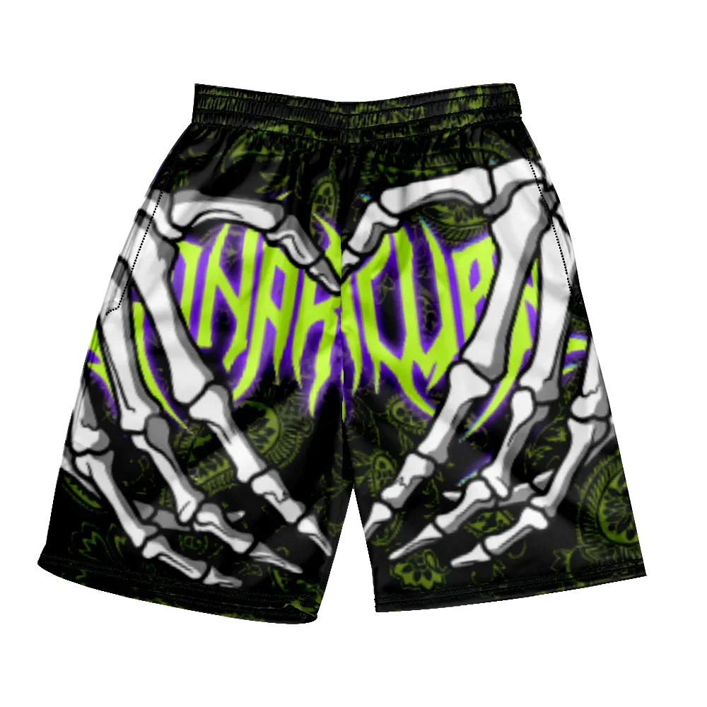 Neon Grip Skeleton Shorts