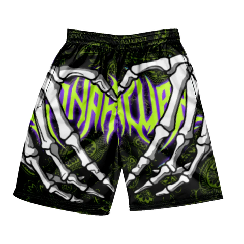 Neon Grip Skeleton Shorts