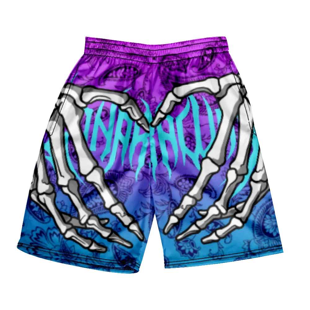 Neon Grip Skeleton Shorts