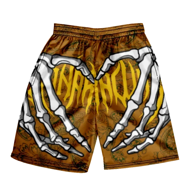 Neon Grip Skeleton Shorts