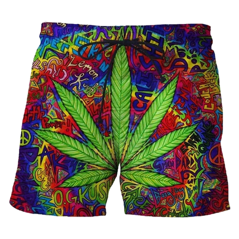 Psychedelic Weed Shorts