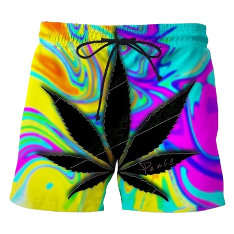 Psychedelic Weed Shorts