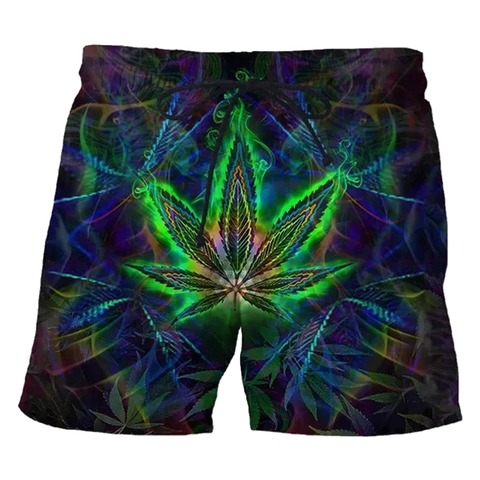 Psychedelic Weed Shorts