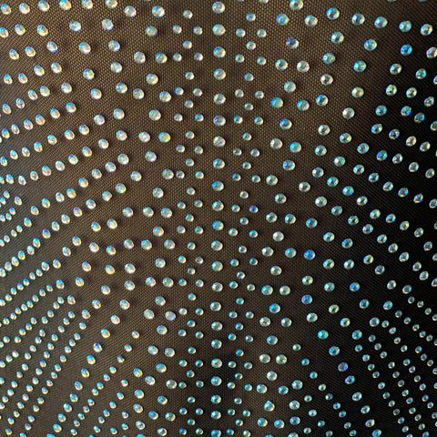 Starburst Rhinestone Mesh Bodysuit